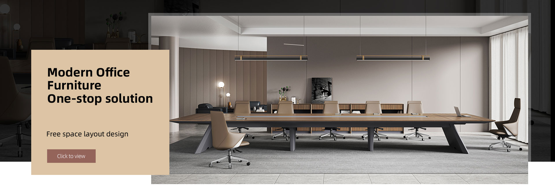 Solução completa para mesa de móveis de escritório