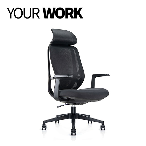 Cadeira ergonômica de escritório em malha